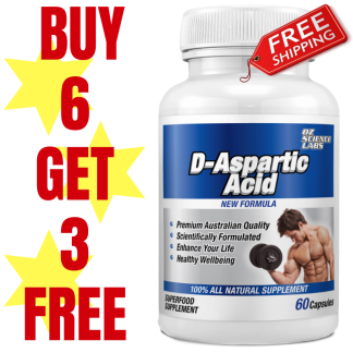 D - Aspartic Acid Capsules Buy 6 Get 3 FREE
