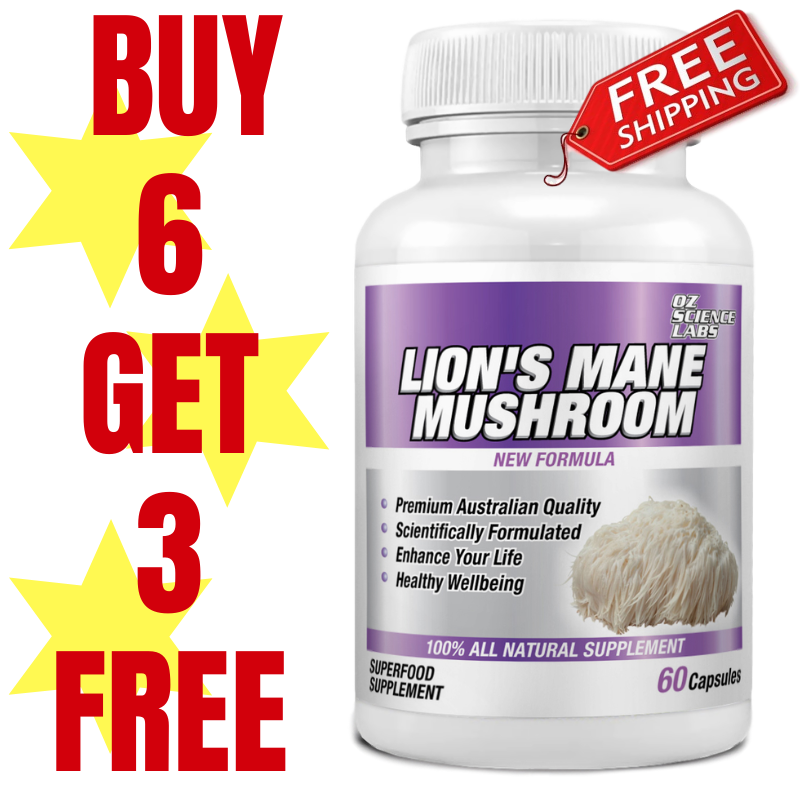 Lion's Mane Mushroom Capsules Buy 6 Get 3 FREE