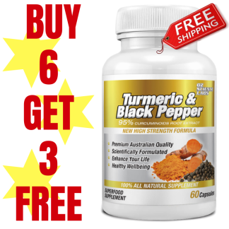 Turmeric & Black Pepper Capsules Buy 6 Get 3 FREE