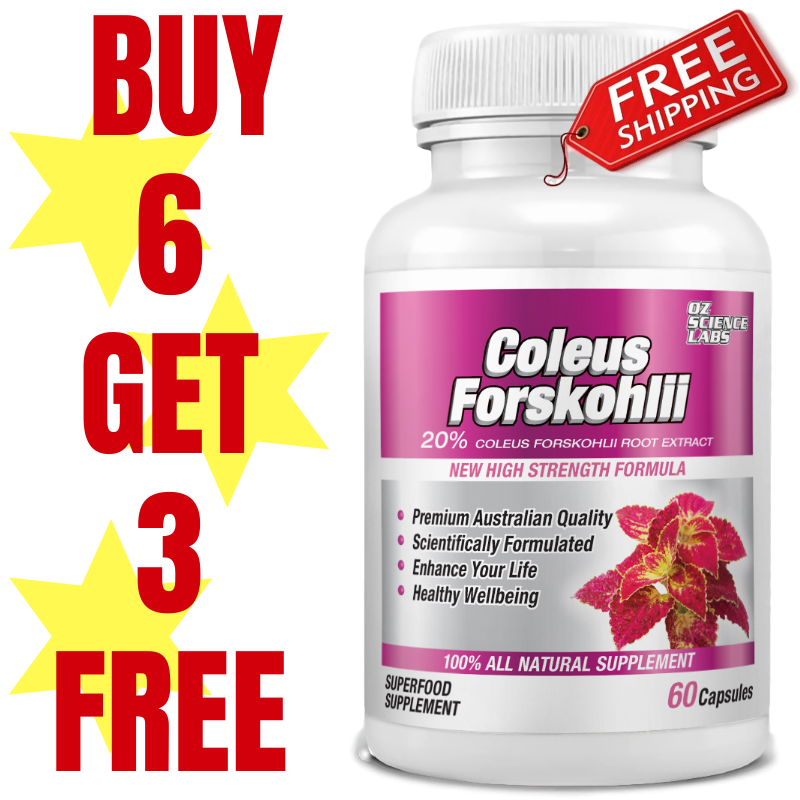Coleus Forskohlii Capsules Buy 6 Get 3 FREE